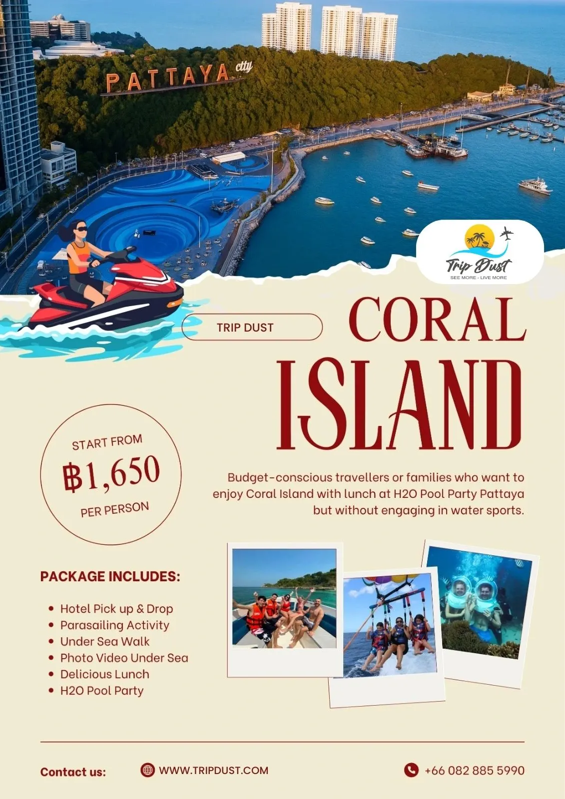 Coral Island Pattaya Travel Package